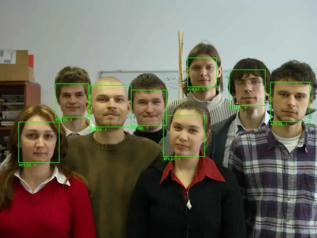 Multiple face detection